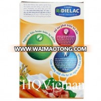 [THQ VIETNAM ] RiDielac Infant Cereal With Milk Pork Carrot 200gr*24boxes